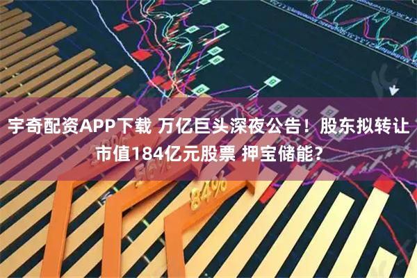 宇奇配資APP下載 萬(wàn)億巨頭深夜公告！股東擬轉(zhuǎn)讓市值184億元股票 押寶儲(chǔ)能？